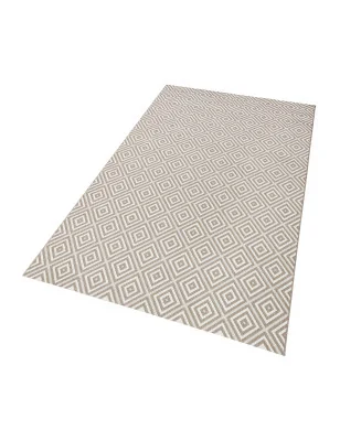 Dywan Zewnętrzny / Płasko Tkany Meadow 102471 Szary – aranżacja w salonie