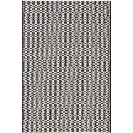 Dywan Zewnętrzny / Płasko Tkany Meadow 102474 Czarny – widok ogólny – wzór minimalistyczny