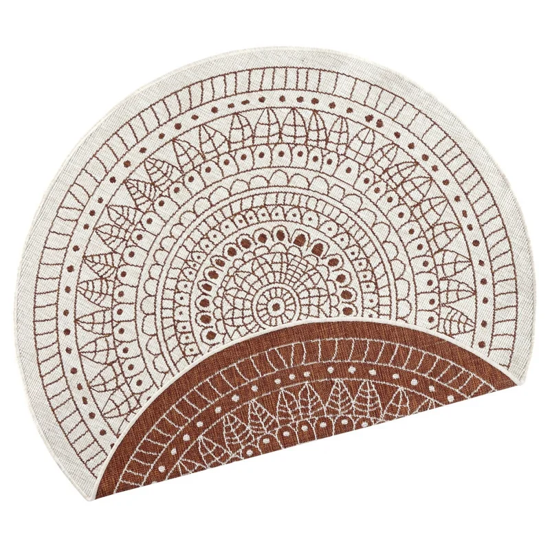 Dywan Dwustronny / Zewnętrzny Twin Okrągły 103102 Terra Kremowy