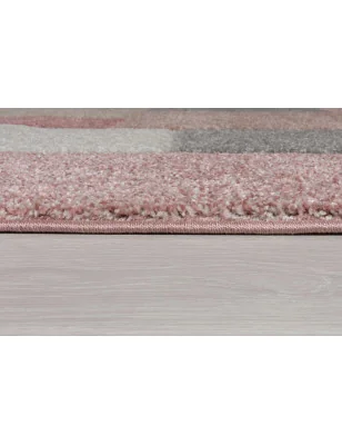 Dywan Nowoczesny Hand Carved Cosmos Dusky Różowy – widok z góry