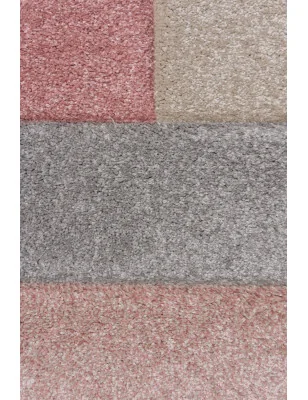 Dywan Nowoczesny Hand Carved Cosmos Dusky Różowy – detal krawędzi dywanu