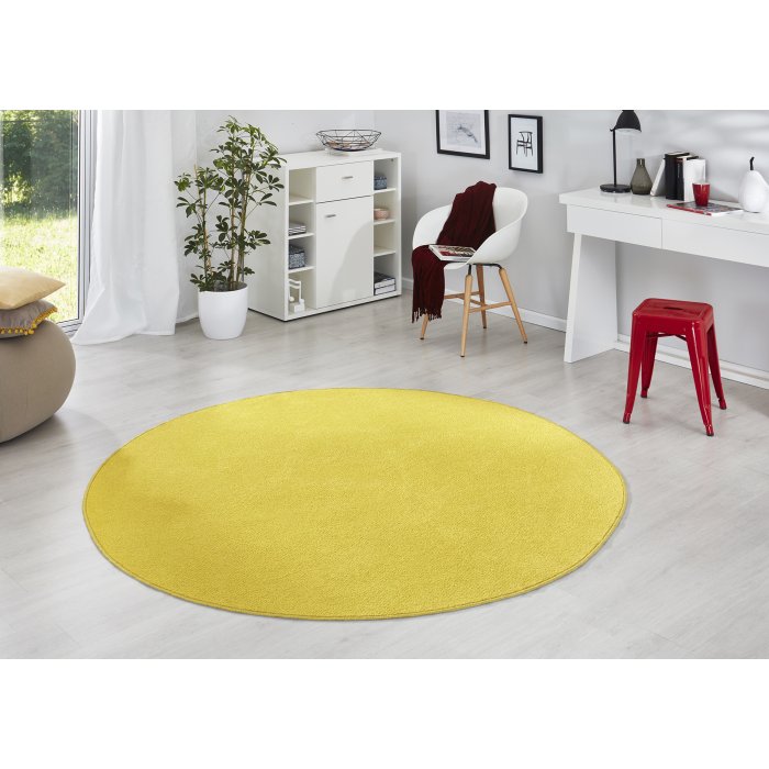 Dywan Jednokolorowy Fancy Okrągły 103002 Yellow