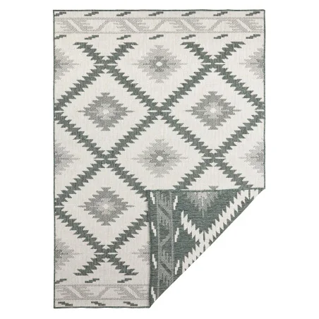 Dywan Dwustronny / Zewnętrzny Twinsupreme 103431 Zielony Kremowy – widok ogólny – wzór etno