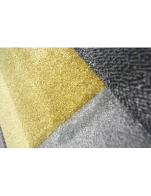 Dywan Nowoczesny Hand Carved Cosmos Ochre – aranżacja w salonie