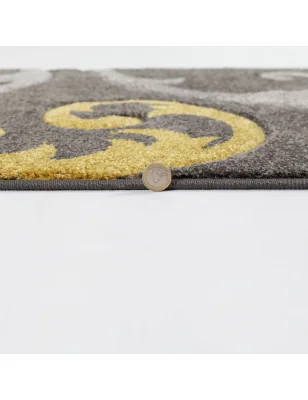 Dywan Nowoczesny Hand Carved Elude Ochre – aranżacja w salonie