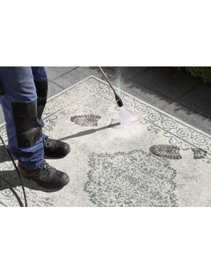 Dywan Dwustronny / Zewnętrzny Twinsupreme 103869 Zielony Kremowy – detal krawędzi dywanu