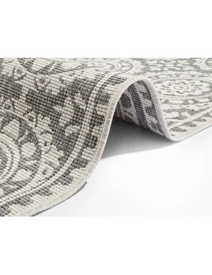 Dywan Dwustronny / Zewnętrzny Twinsupreme 104128 Szary Kremowy – zbliżenie na teksturę – idealny do: na balkon