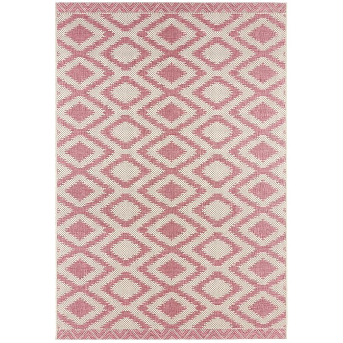 Dywan Zewnętrzny / Płasko Tkany Botany 103310 Pink