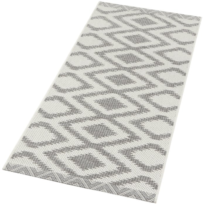 Dywan Zewnętrzny / Płasko Tkany Botany 103312 Grey