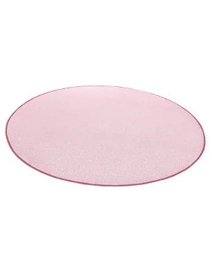 Dywan Jednokolorowy Fancy Okrągły 103010 Rose – aranżacja w salonie