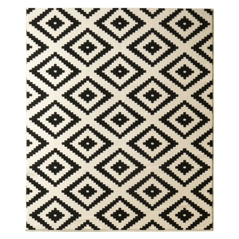 Dywan Nowoczesny Hamla 102332 Czarny Kremowy