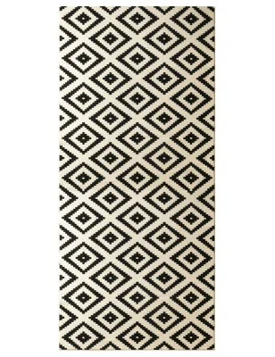 Dywan Nowoczesny Hamla 102332 Czarny Kremowy – widok z góry