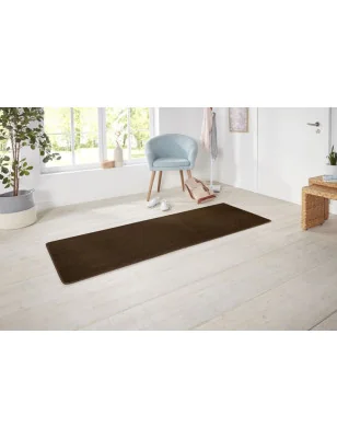 Dywan Brązowy Jednokolorowy Nasty 101154 Brązowy – detal krawędzi dywanu