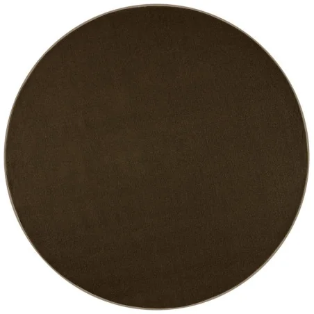 Dywan Brązowy Jednokolorowy Nasty Okrągły 101154 Brązowy – widok ogólny