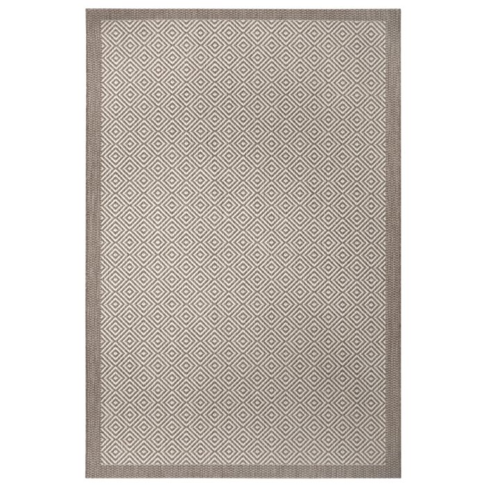 Dywan Zewnętrzny / Płasko Tkany Flach 104821 Light Brown Cream