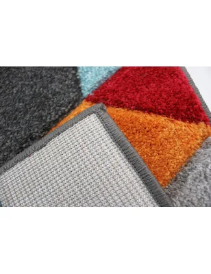 Dywan Nowoczesny Spectrum Dynamic Wielokolorowy – zbliżenie na teksturę – idealny do: do przedpokoju