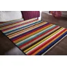 Dywan Nowoczesny Paska Spectrum Tango Wielokolorowy – zbliżenie na teksturę – idealny do: do przedpokoju