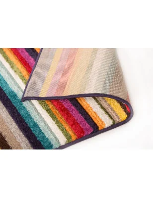 Dywan Nowoczesny Paska Spectrum Tango Wielokolorowy – aranżacja w salonie