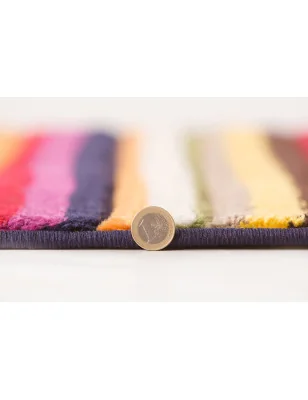 Dywan Nowoczesny Paska Spectrum Tango Wielokolorowy – widok z góry