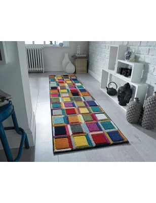 Dywan Nowoczesny Spectrum Waltz Wielokolorowy – nowoczesny design z bliska – styl geometryczny