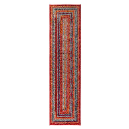 Chodnik Nowoczesny Spectrum Zook Wielokolorowy – widok ogólny – wzór ramka