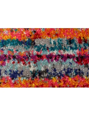 Chodnik Nowoczesny Spectrum Zook Wielokolorowy – detal krawędzi dywanu