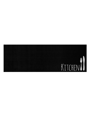 Dywan Do Kuchni Kitchen Cook & Clean 103810 Czarny Biały