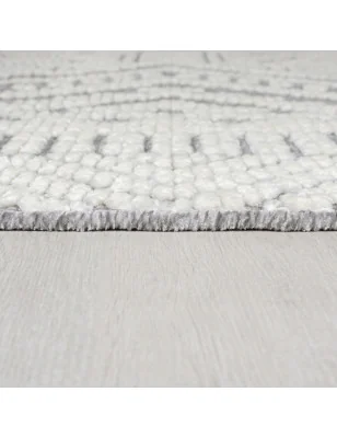 Dywan Szenilowy Etno Boho Verve Jaipur Szary – widok z góry