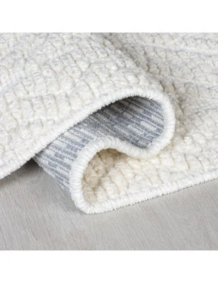 Dywan Szenilowy Etno Boho Verve Jaipur ivory – zbliżenie na teksturę – idealny do: do przedpokoju