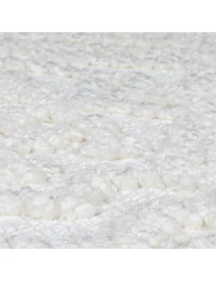 Dywan Szenilowy Etno Boho Verve Jaipur ivory – detal krawędzi dywanu