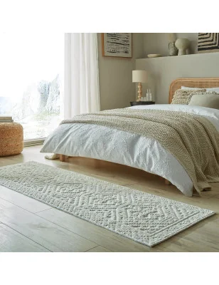 Dywan Szenilowy Etno Boho Verve Jaipur ivory – nowoczesny design z bliska – styl retro