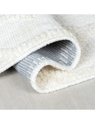 Dywan Szenilowy Etno Boho Verve Shyla ivory – zbliżenie na teksturę – idealny do: do przedpokoju