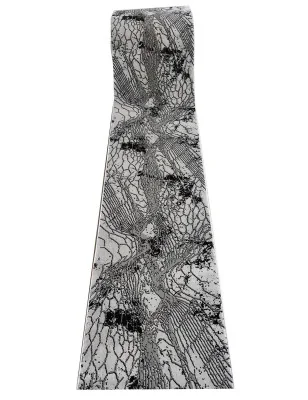 Chodnik Elite Z Obszyciem Na Wymiar 8754 Szary – widok ogólny