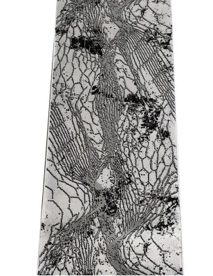 Chodnik Elite Z Obszyciem Na Wymiar 8754 Szary – zbliżenie na teksturę