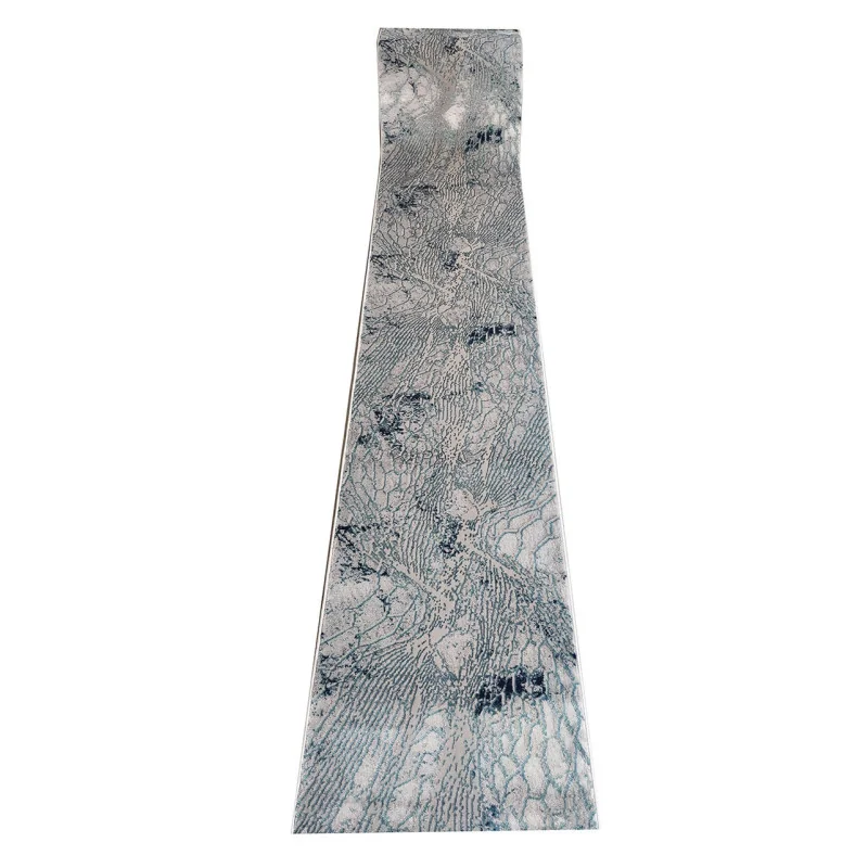 Chodnik Elite Z Obszyciem Na Wymiar 8754 Navy Szary