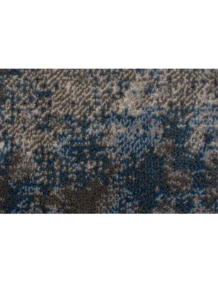 Dywan Nowoczesny Cocktail Wonderlust Niebieski/Szary – detal krawędzi dywanu