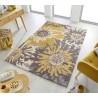 Dywan Nowoczesny Zest Soft Floral Szary/Ochre