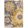 Dywan Nowoczesny Zest Soft Floral Szary/Ochre