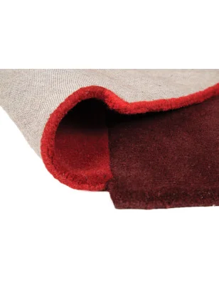 Dywan Wełniany Abstract Collage Czerwony – aranżacja w salonie