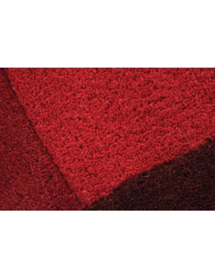 Dywan Wełniany Abstract Collage Czerwony – widok z góry