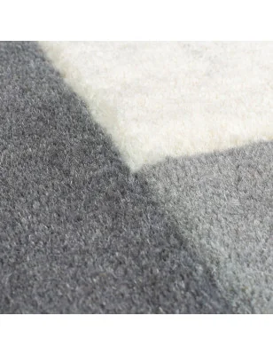 Dywan Wełniany Abstract Collage Monochrome Wielokolorowy – detal krawędzi dywanu