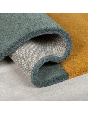 Dywan Wełniany Abstract Lozenge Wielokolorowy – zbliżenie na teksturę – idealny do: na korytarz