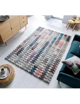 Dywan Wełniany Moda Archer Wielokolorowy – zbliżenie na teksturę – idealny do: na korytarz