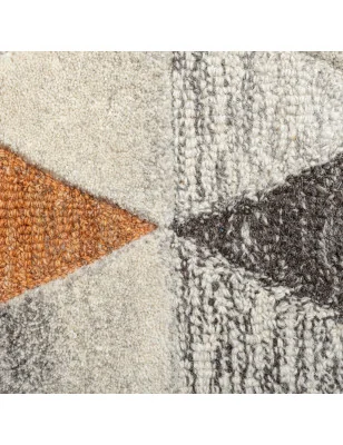 Dywan Wełniany Moda Amari Natural/Wielokolorowy – nowoczesny design z bliska – styl geometryczny