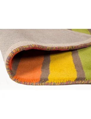 Dywan Wełniany Paska Illusion Candy Wielokolorowy – widok z góry