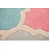 Dywan Wełniany illusion Rosella Różowy/Niebieski – ułożony na podłodze – pasuje do: na korytarz