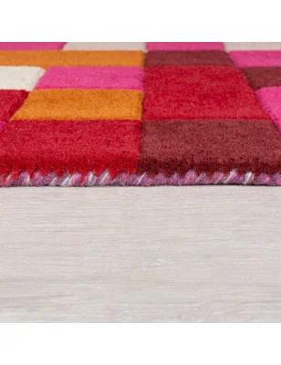 Dywan Wełniany illusion Lucea Wielokolorowy – widok z góry