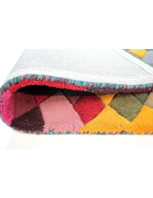 Dywan Wełniany illusion Kingston Wielokolorowy – aranżacja w salonie