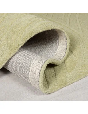Dywan Wełniany Solace Lino Leaf Sage – zbliżenie na teksturę – idealny do: na korytarz