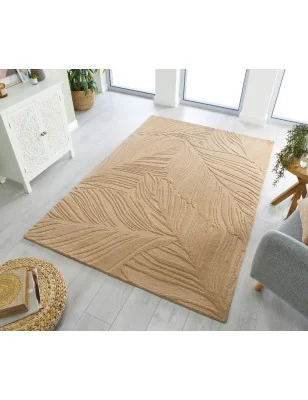 Dywan Wełniany Solace Lino Leaf Stone – aranżacja w salonie